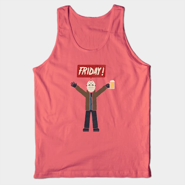 Friday Tank Top by HandsOffMyDinosaur